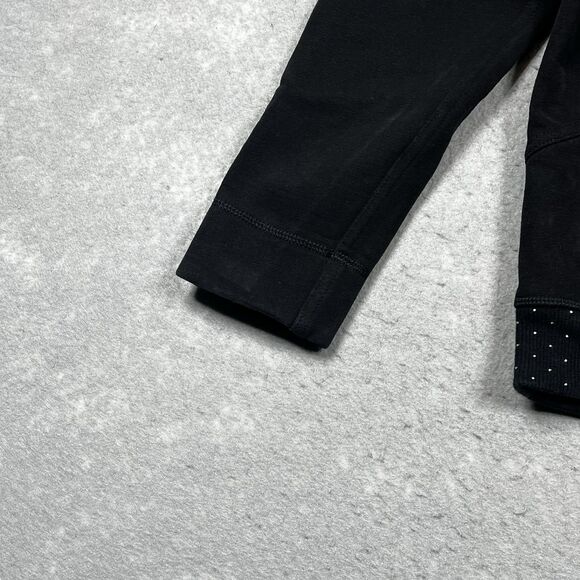 Lululemon Crewneck Womens Size 8 Black Keep Up Crew Cotton Fleece Pullover Faded - Picture 5 of 11